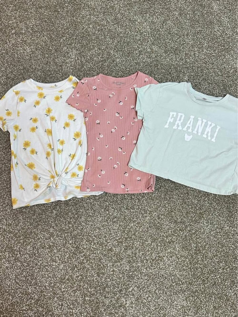 Abercrombie & Fitch and Frank Girls Size 9/10 Short Sleeve Top Bundle